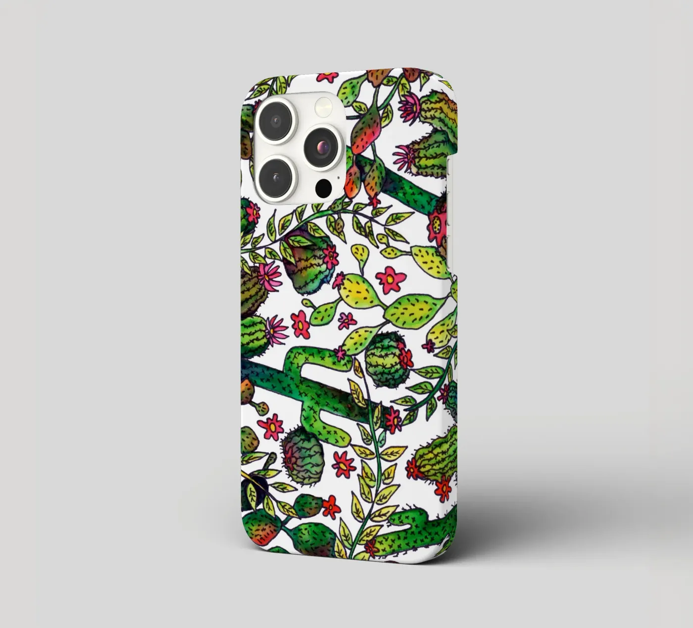 Cactus Pattern iphone case by KP Design