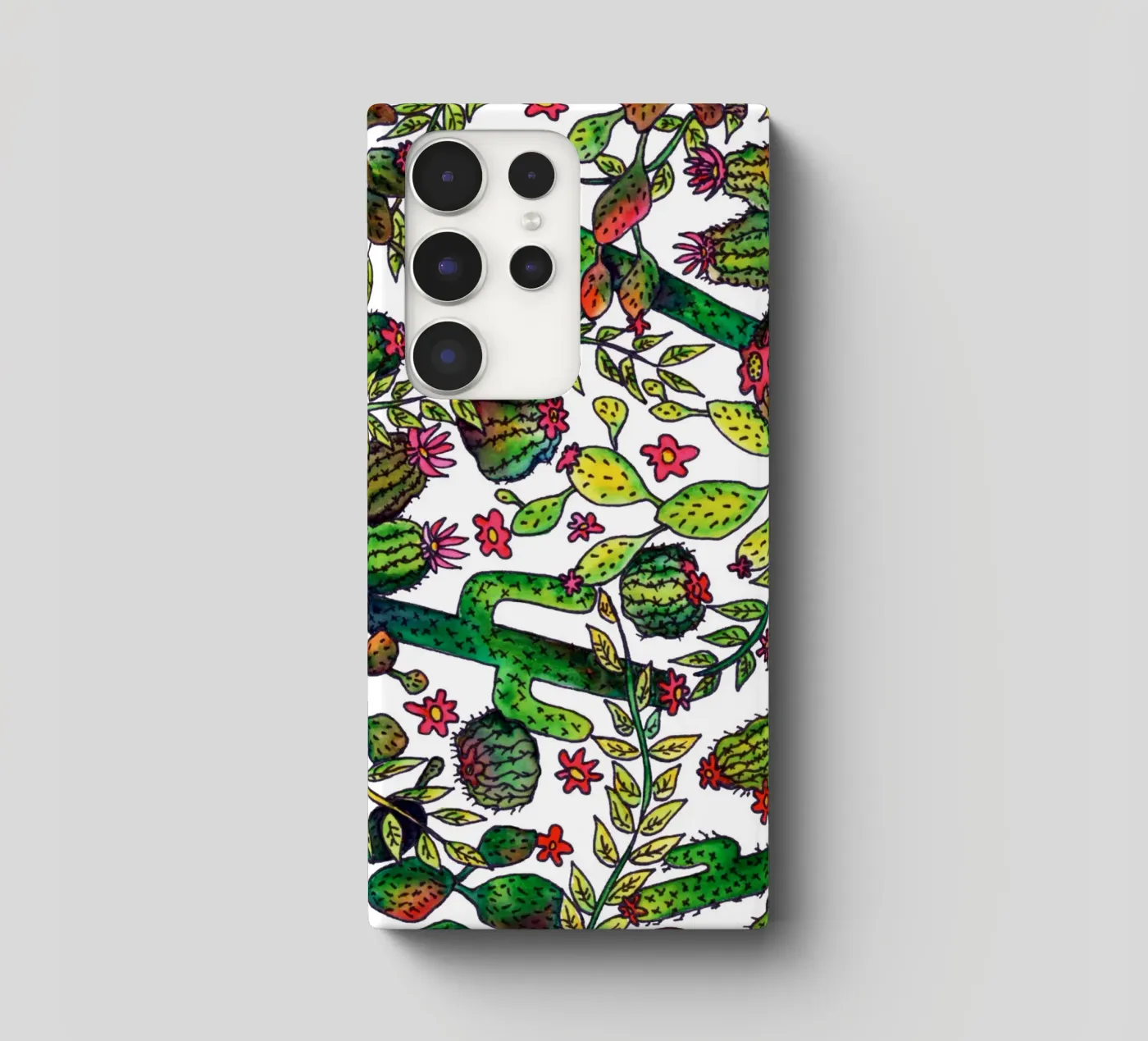 Cactus Pattern samsung phone case by KP Design