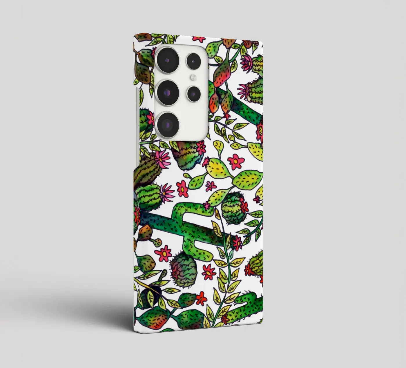 Cactus Pattern samsung phone case by KP Design