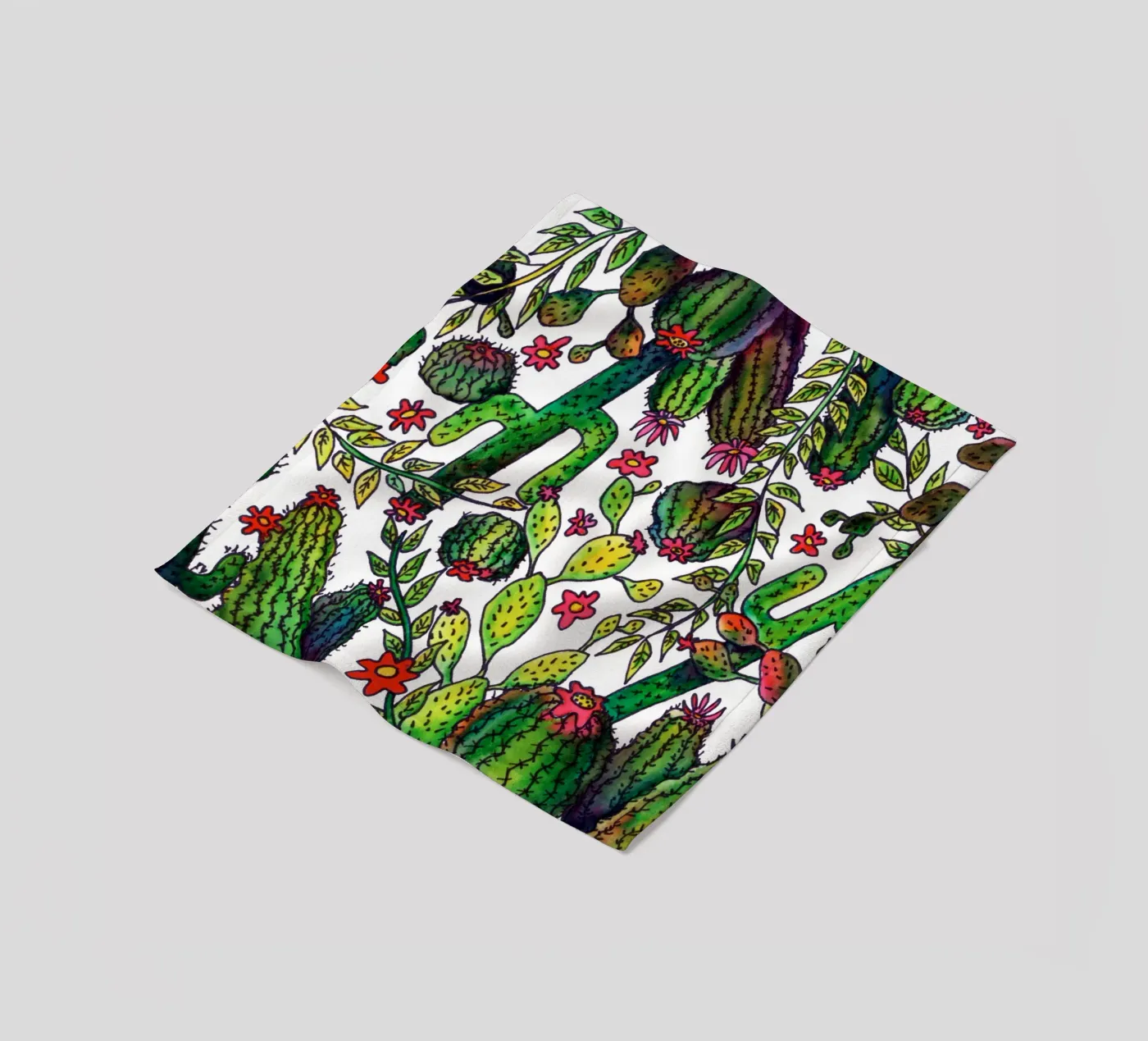 Motivo del cactus coperta in pile da KP Design