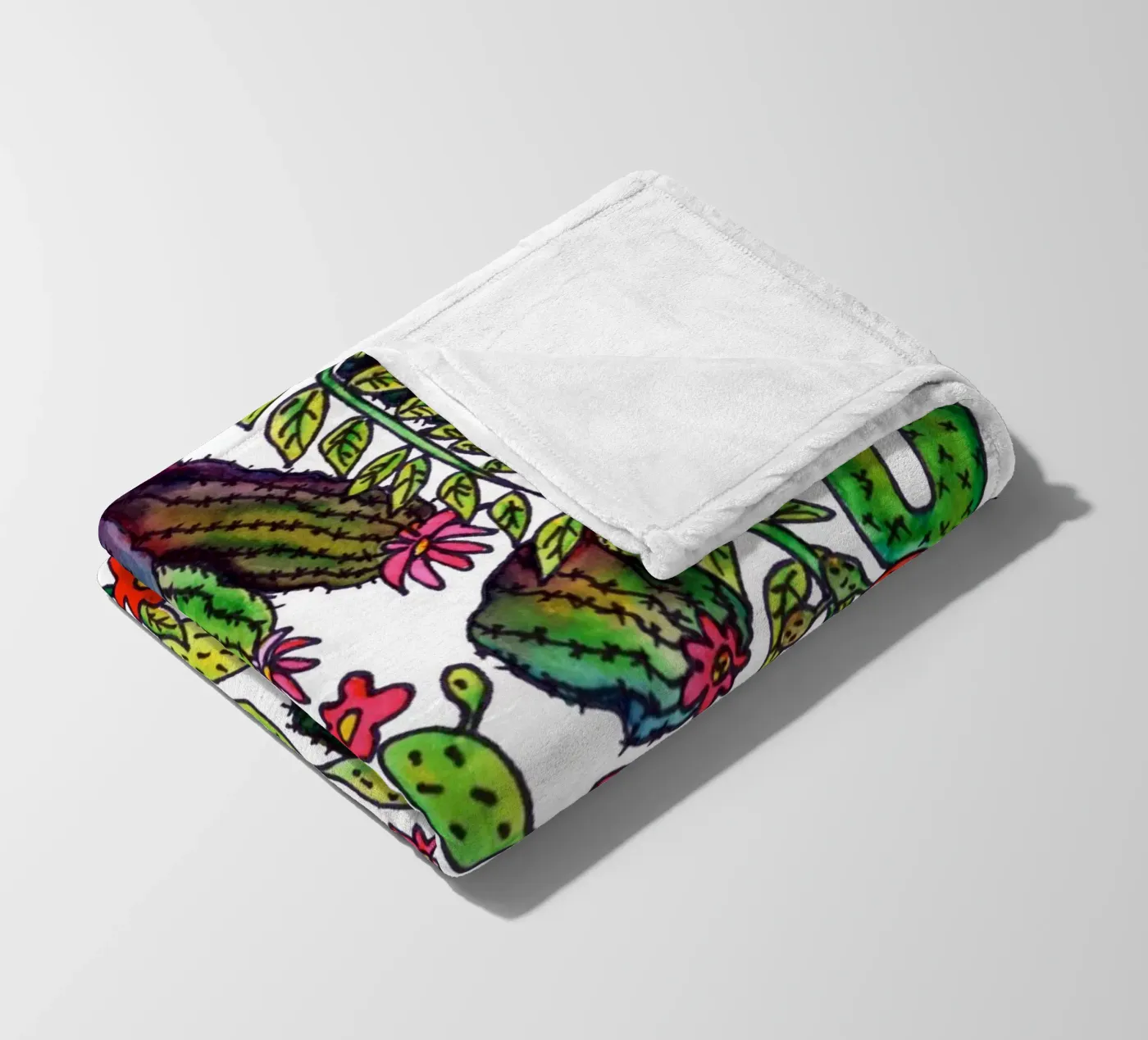 Motivo del cactus coperta in pile da KP Design