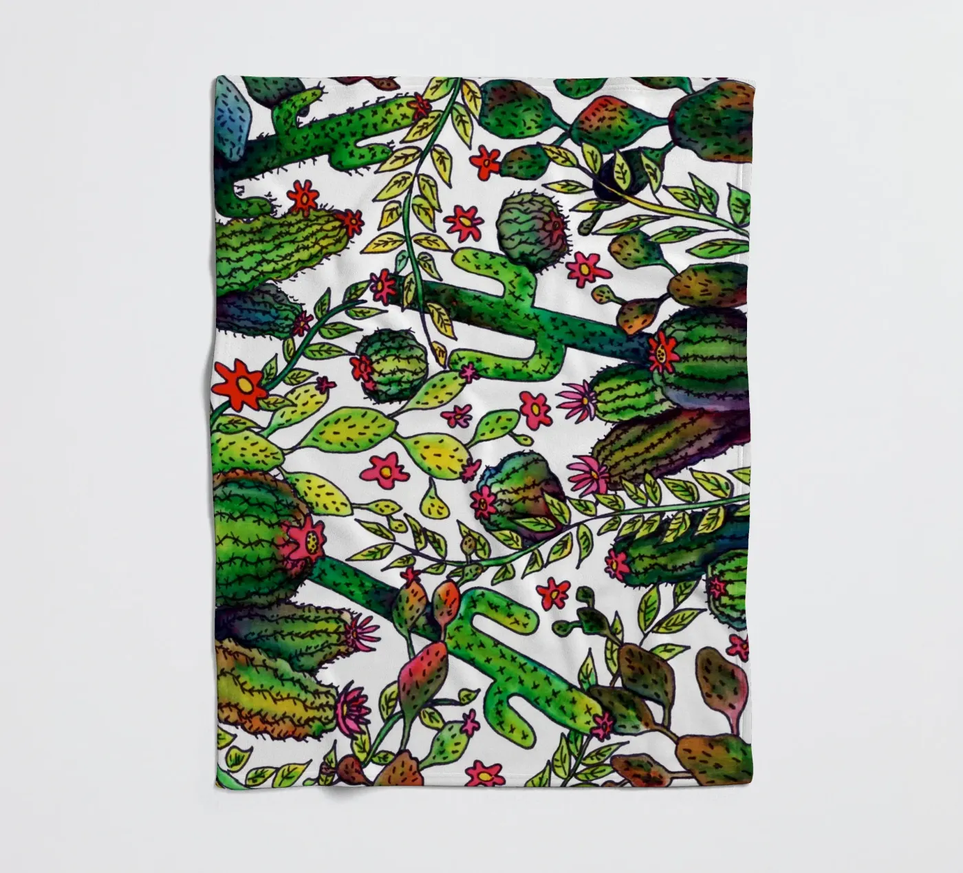 Motivo del cactus coperta in pile da KP Design