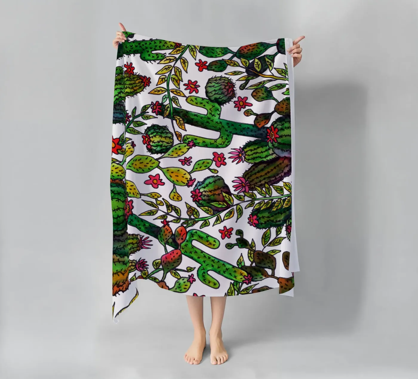 Cactus Pattern Strandtuch von KP Design