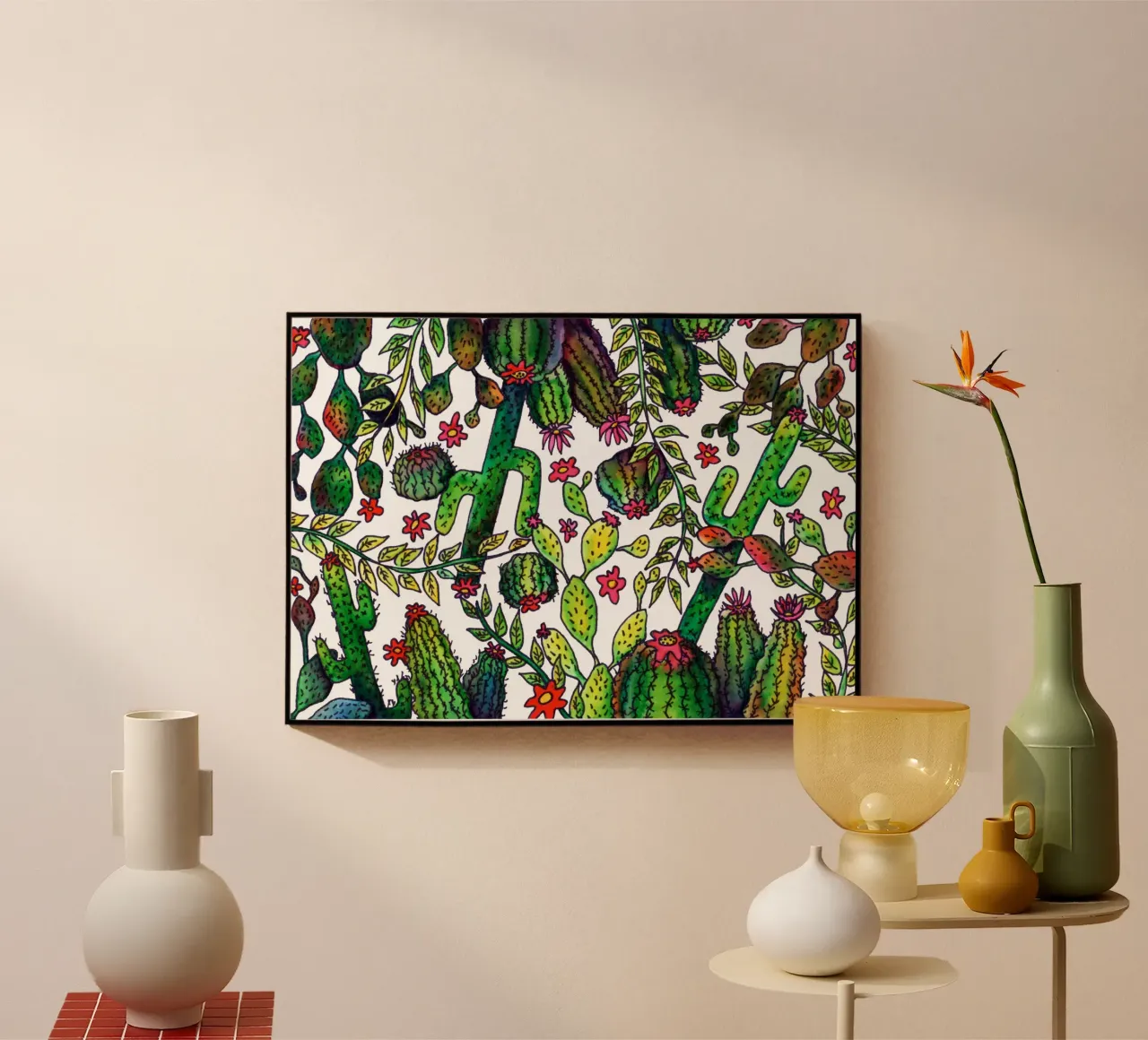 Cactus Pattern plexiglas de KP Design