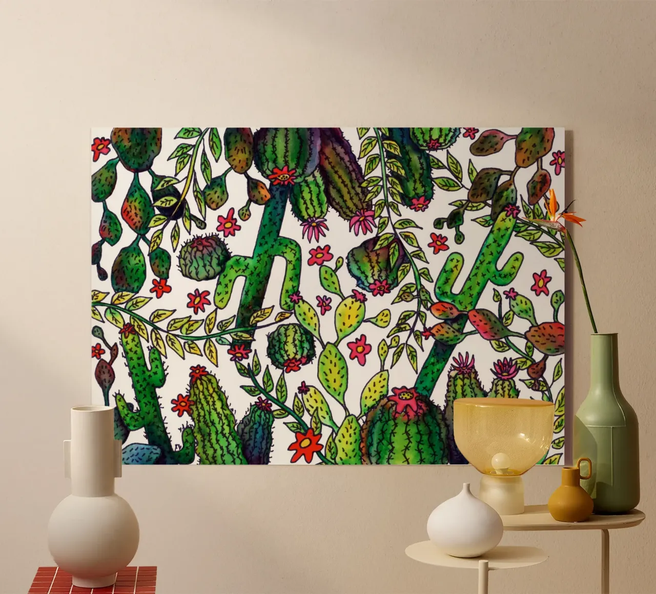 Cactus Pattern plexiglas de KP Design