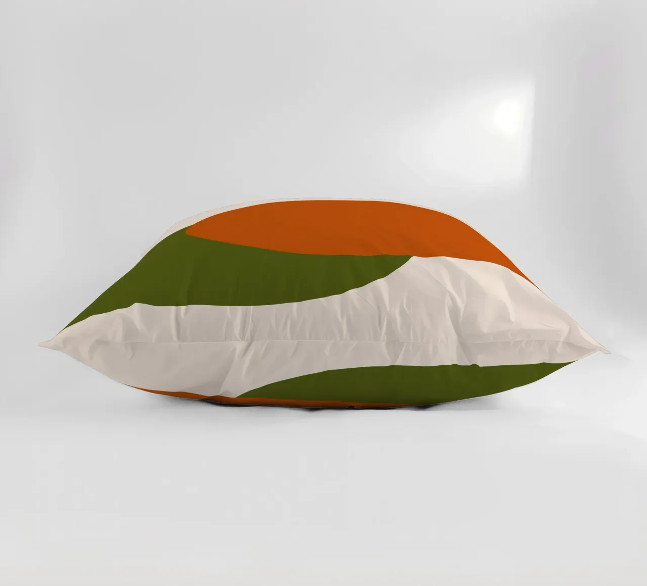 Orange Green Colorblocks cuscino da TijanaArtStudio88