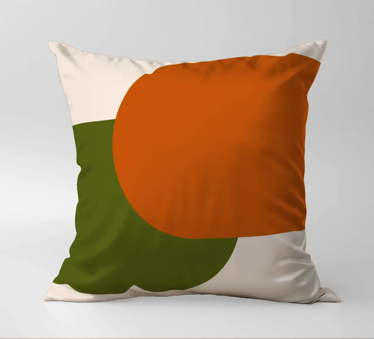 Orange Green Colorblocks cuscino da TijanaArtStudio88