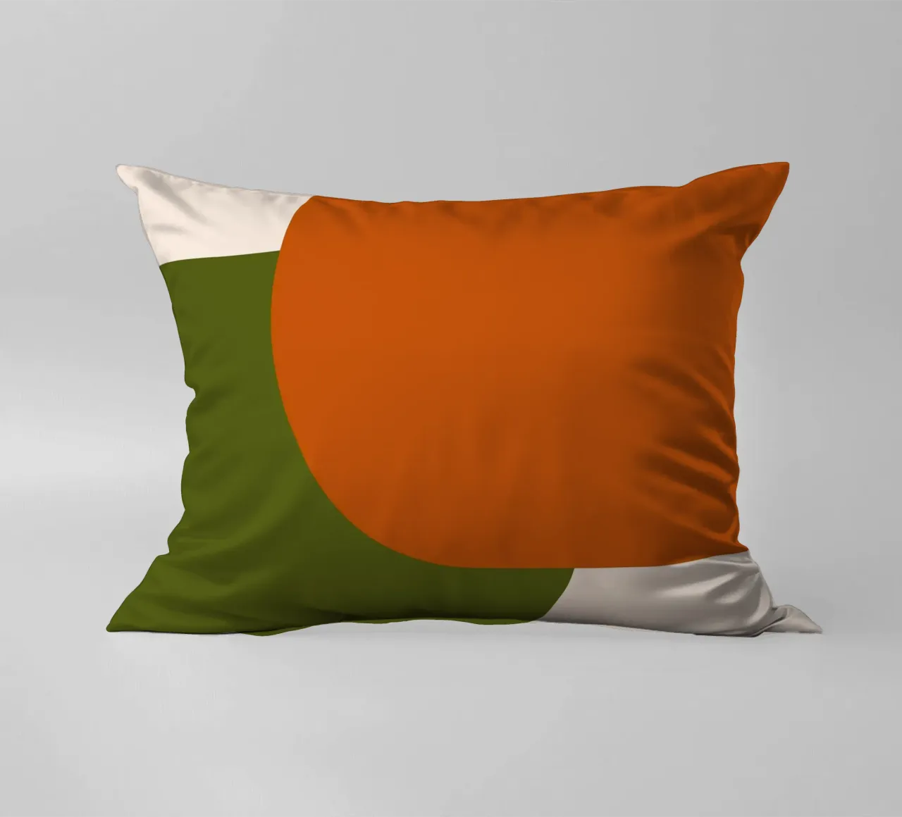 Orange Green Colorblocks cuscino da TijanaArtStudio88