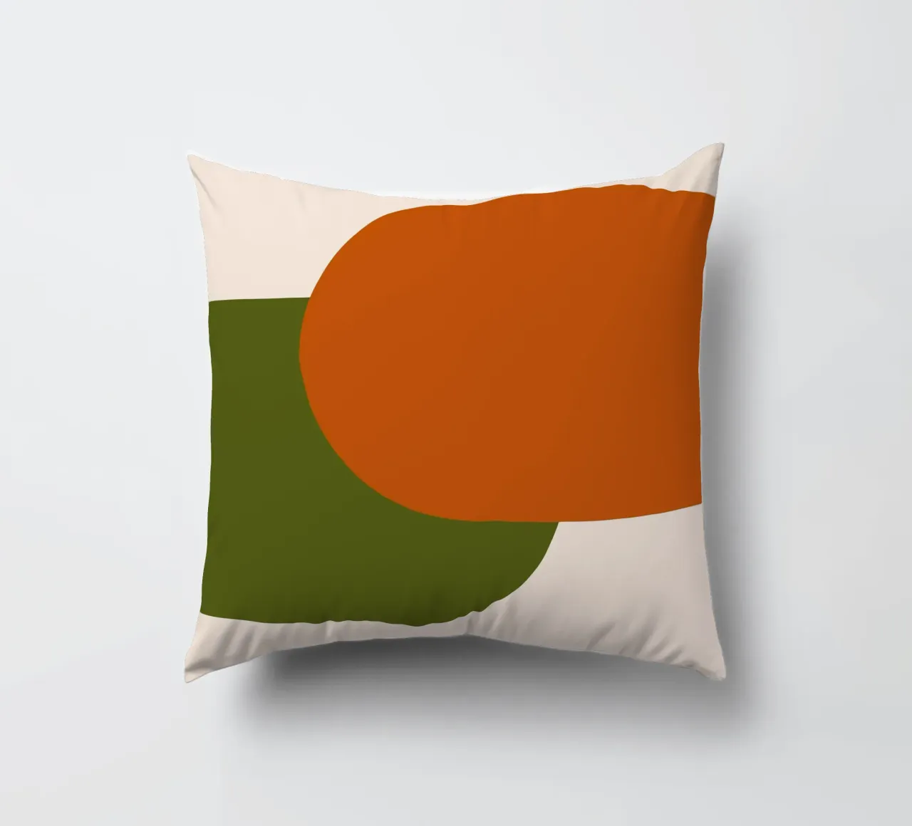 Orange Green Colorblocks cuscino da TijanaArtStudio88