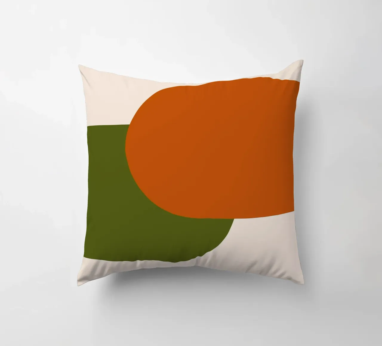 Orange Green Colorblocks cuscino da TijanaArtStudio88