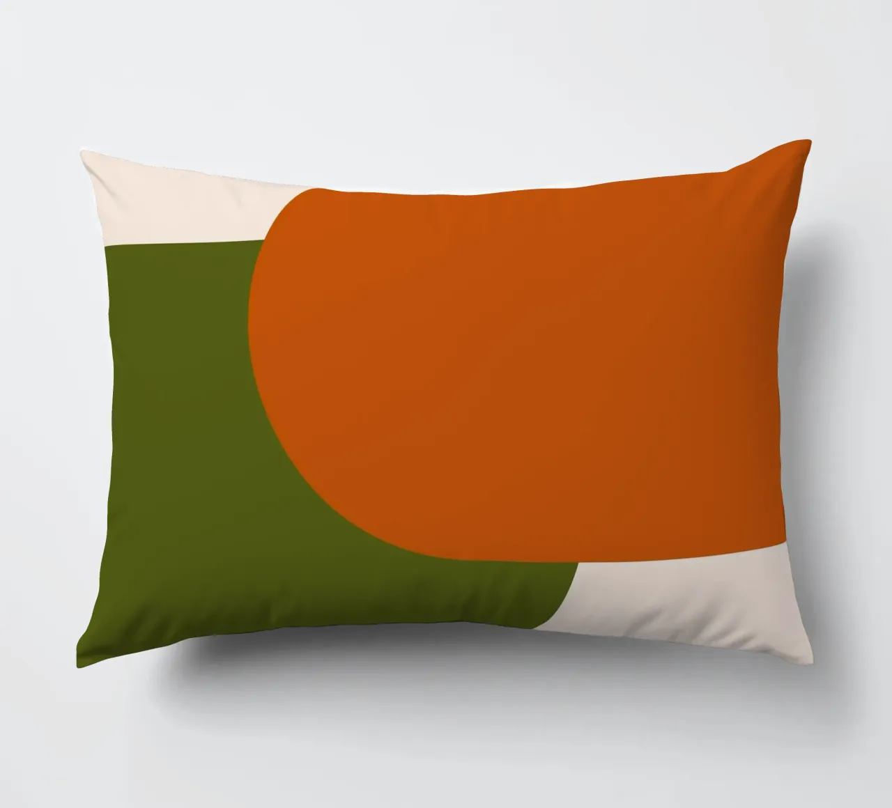 Orange Green Colorblocks cuscino da TijanaArtStudio88
