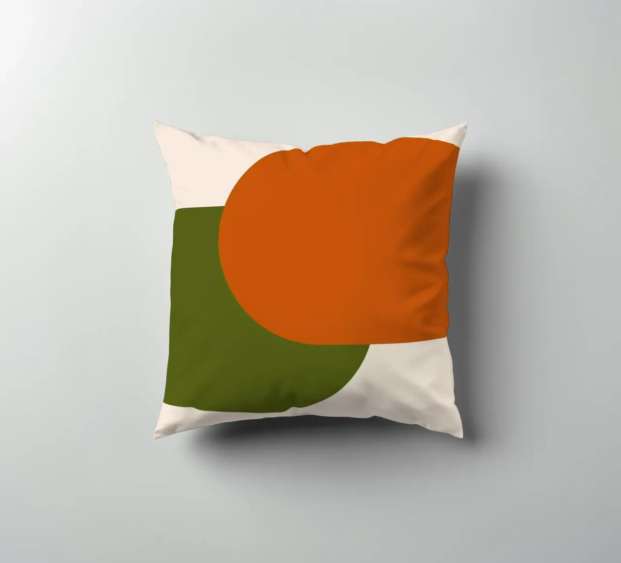 Orange Green Colorblocks cuscino da TijanaArtStudio88