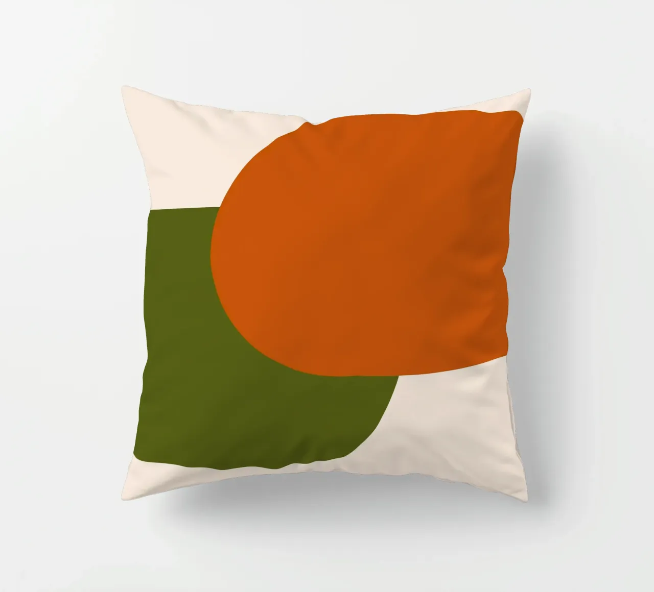 Orange Green Colorblocks cuscino da TijanaArtStudio88