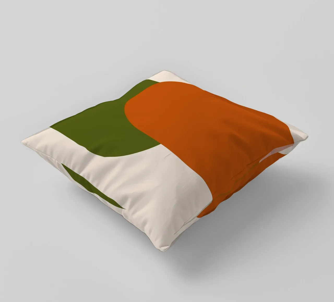 Orange Green Colorblocks cuscino da TijanaArtStudio88