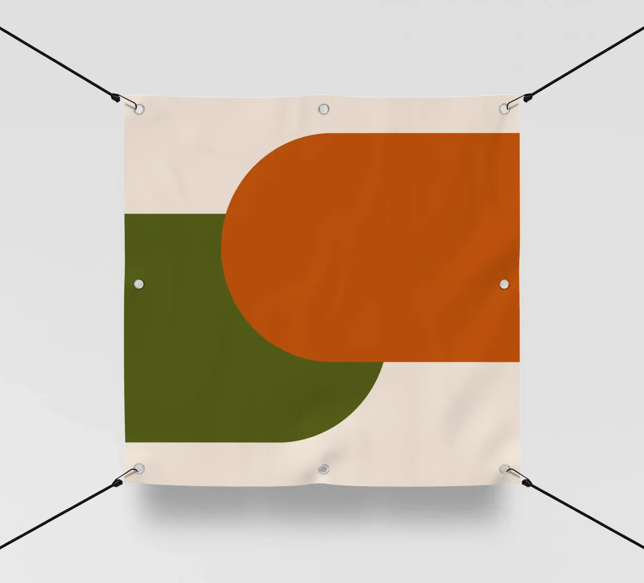 Orange Green Colorblocks telo in pvc da TijanaArtStudio88