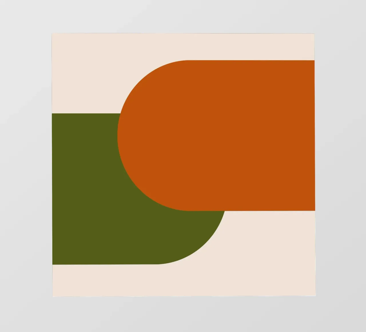 Orange Green Colorblocks telo in pvc da TijanaArtStudio88