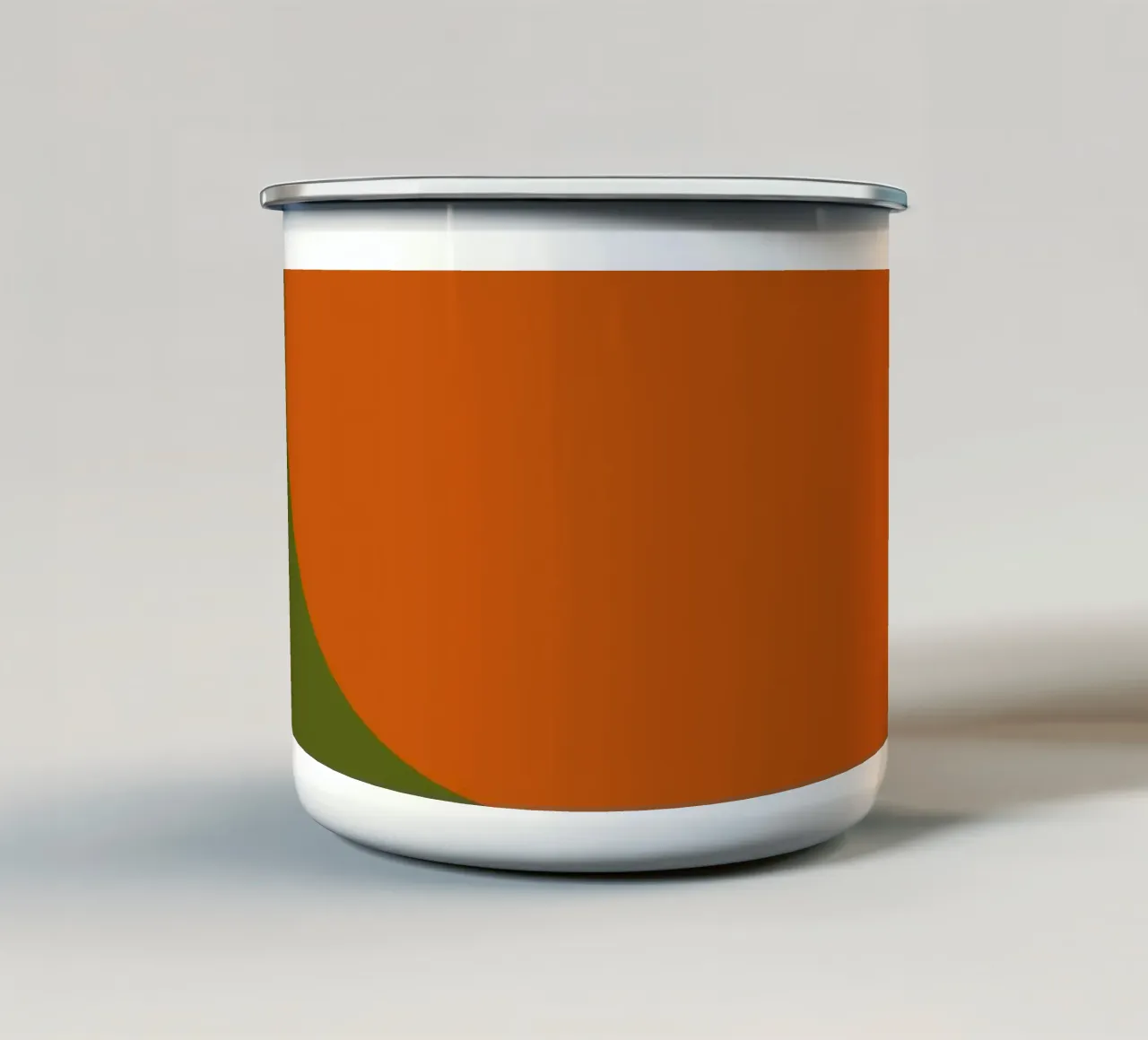Orange Green Colorblocks tazza in smalto da TijanaArtStudio88