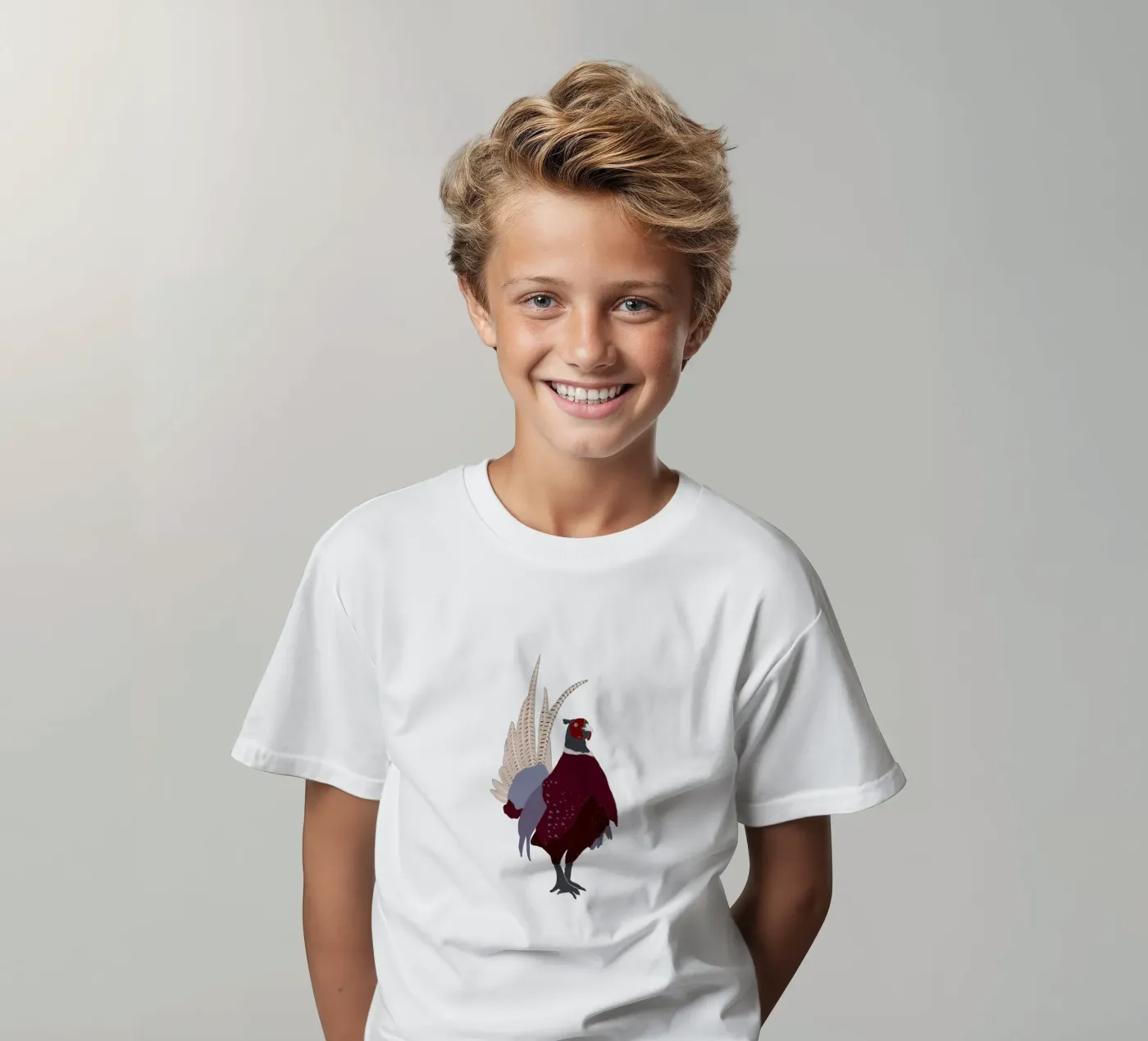 Fasan t-shirt bambini da Sophie Augustin Illustration