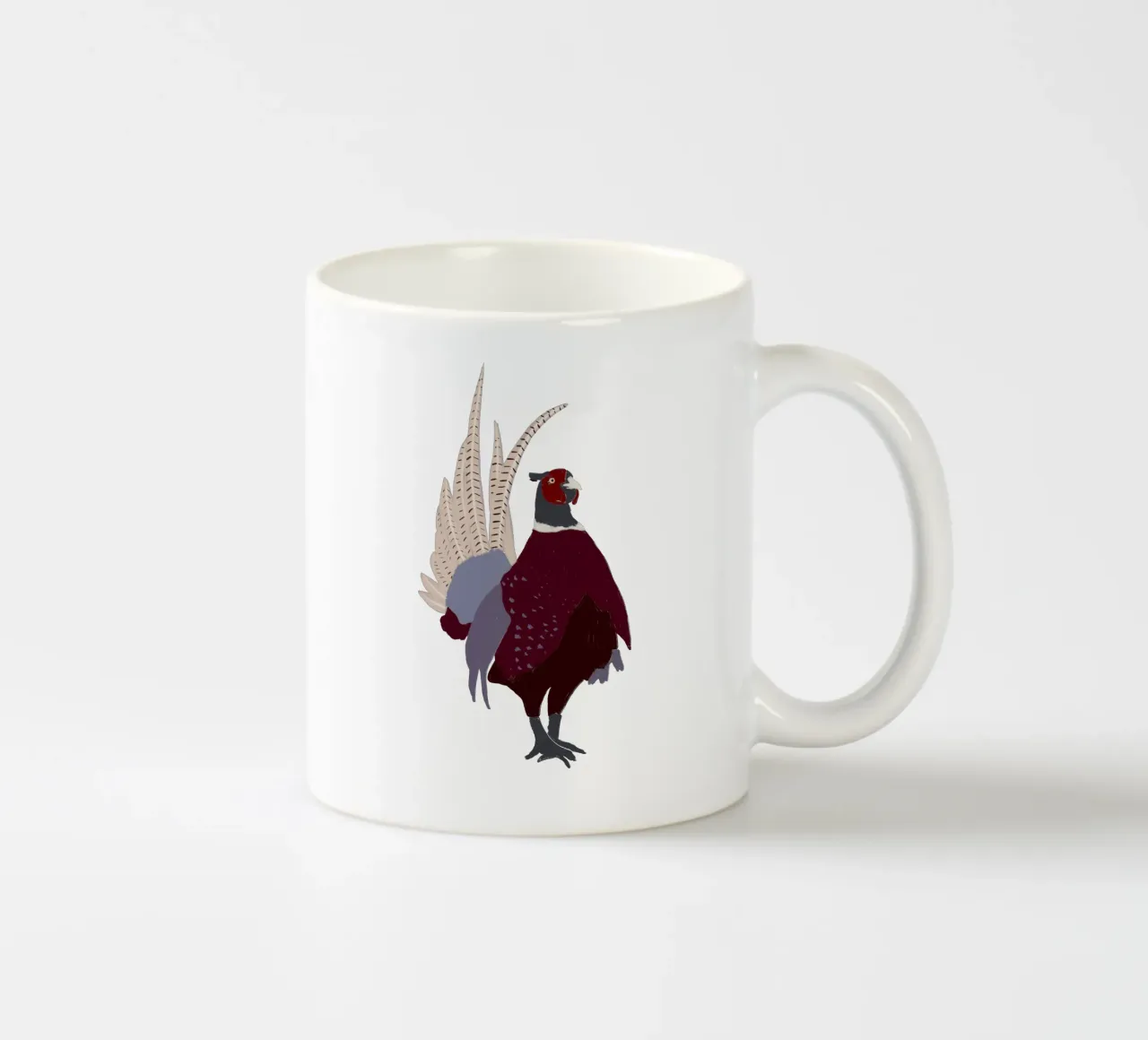 Fasan tazza in ceramica da Sophie Augustin Illustration