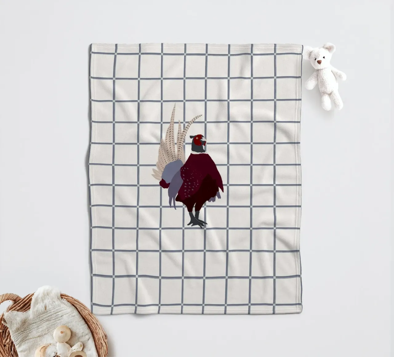 Fasan coperta in pile da Sophie Augustin Illustration