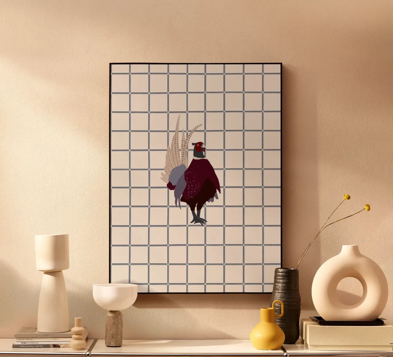 Fasan plexiglass da Sophie Augustin Illustration