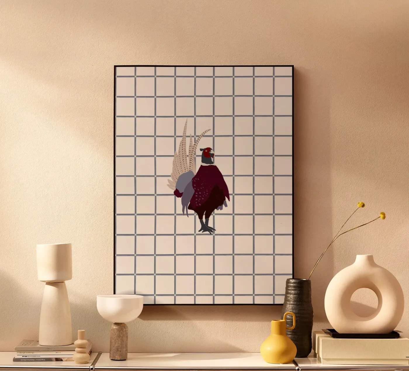 Fasan plexiglass da Sophie Augustin Illustration