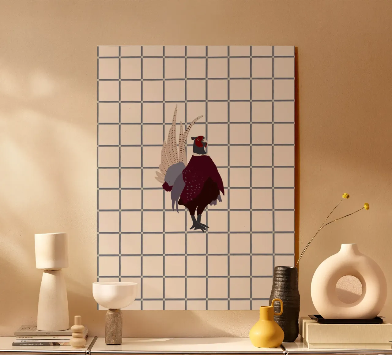 Fasan plexiglass da Sophie Augustin Illustration