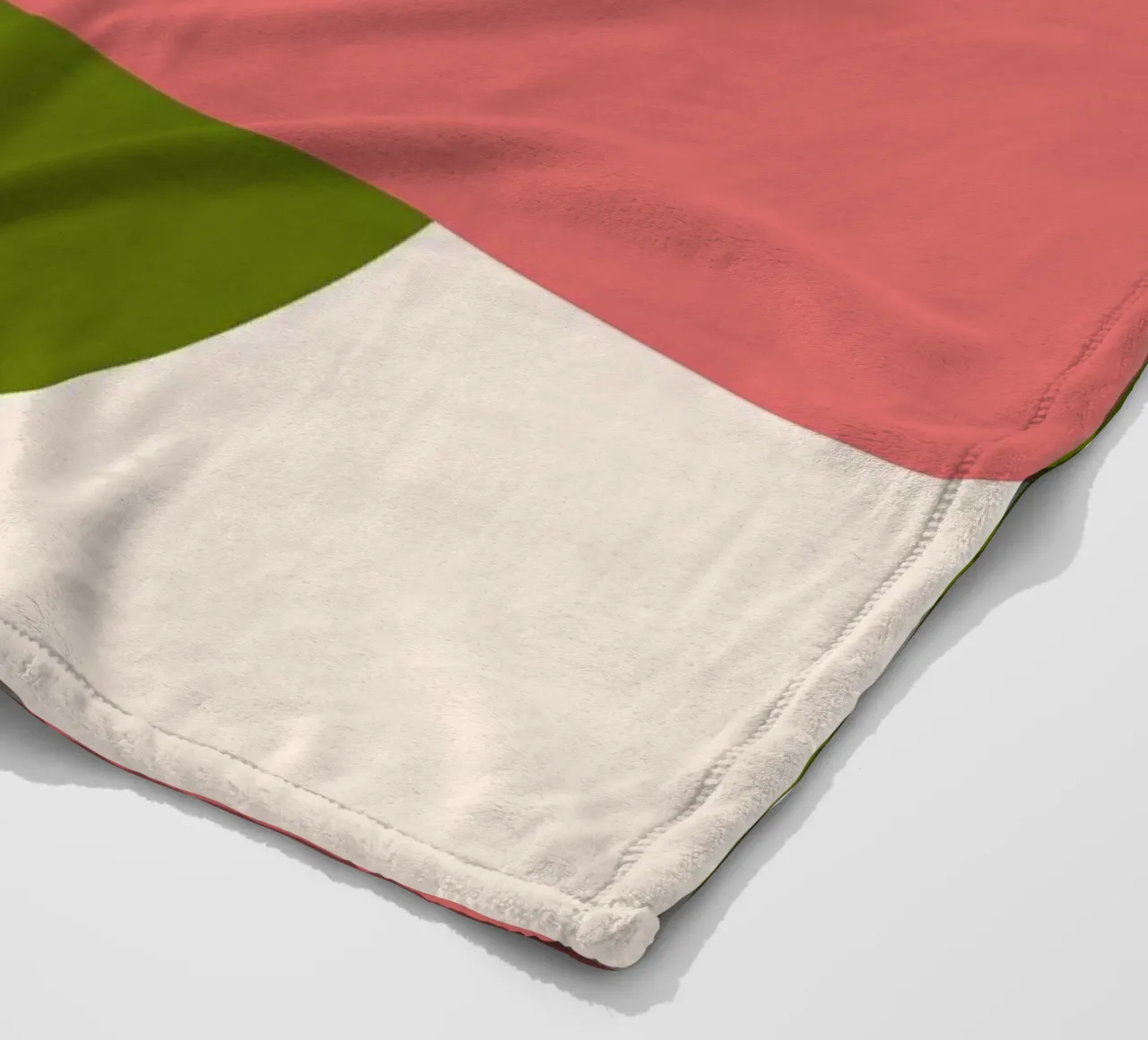 Pink Green Colorblocks coperta in pile da TijanaArtStudio88