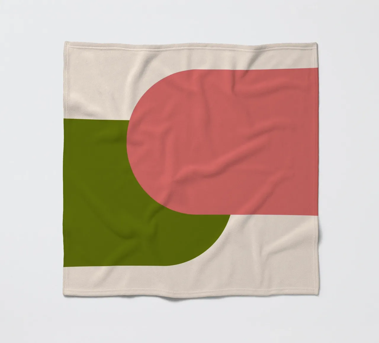 Pink Green Colorblocks coperta in pile da TijanaArtStudio88