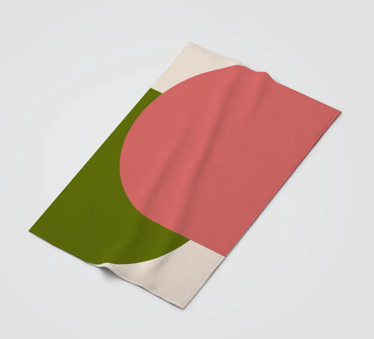 Pink Green Colorblocks coperta in pile da TijanaArtStudio88