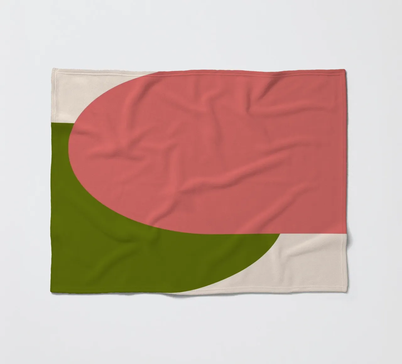 Pink Green Colorblocks coperta in pile da TijanaArtStudio88