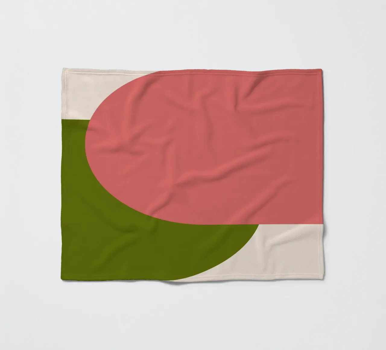 Pink Green Colorblocks coperta in pile da TijanaArtStudio88