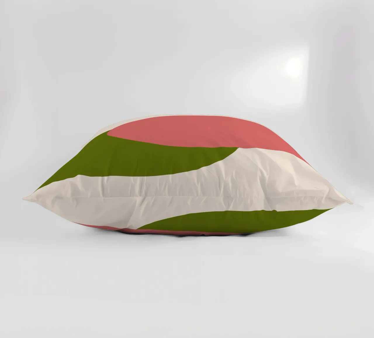 Pink Green Colorblocks cuscino da TijanaArtStudio88