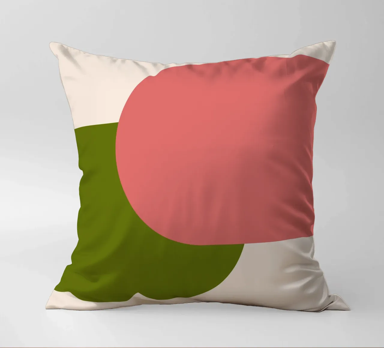 Pink Green Colorblocks cuscino da TijanaArtStudio88