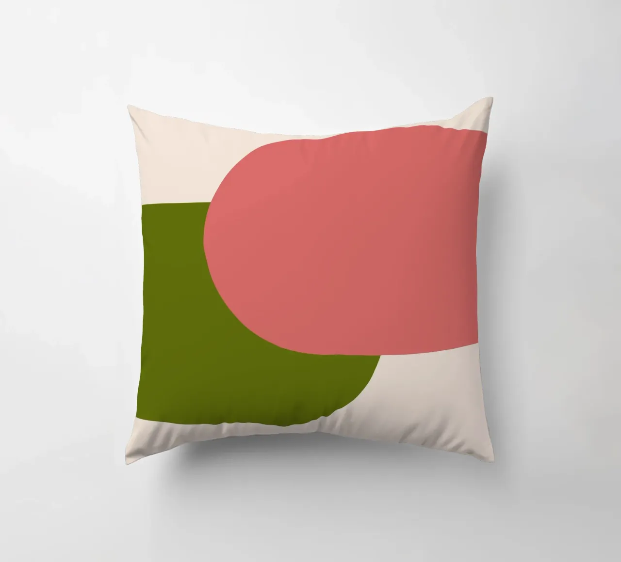 Pink Green Colorblocks cuscino da TijanaArtStudio88