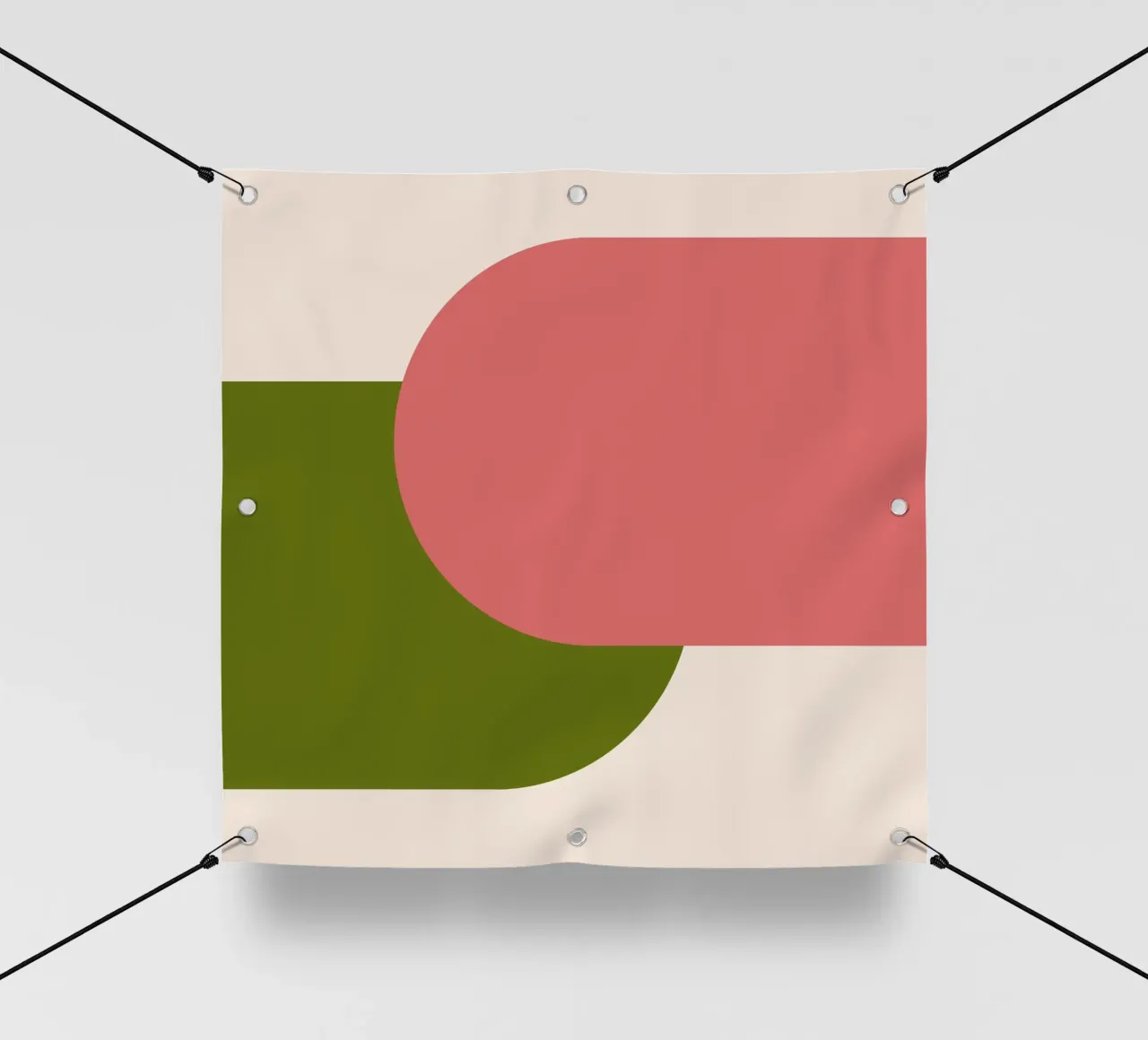 Pink Green Colorblocks telo in pvc da TijanaArtStudio88