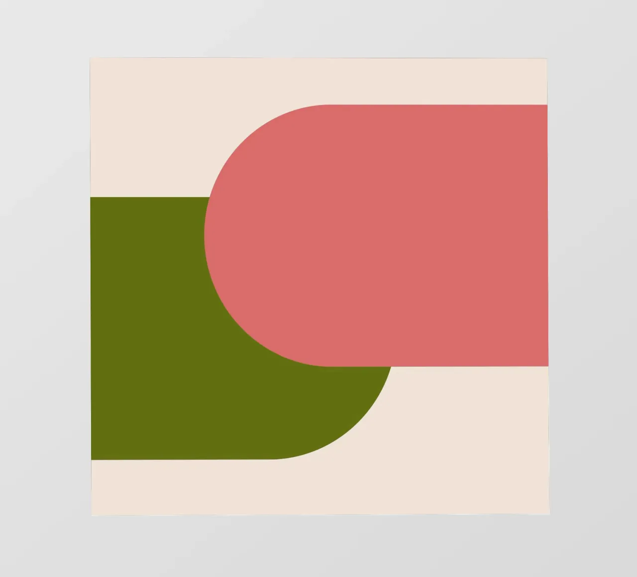 Pink Green Colorblocks telo in pvc da TijanaArtStudio88