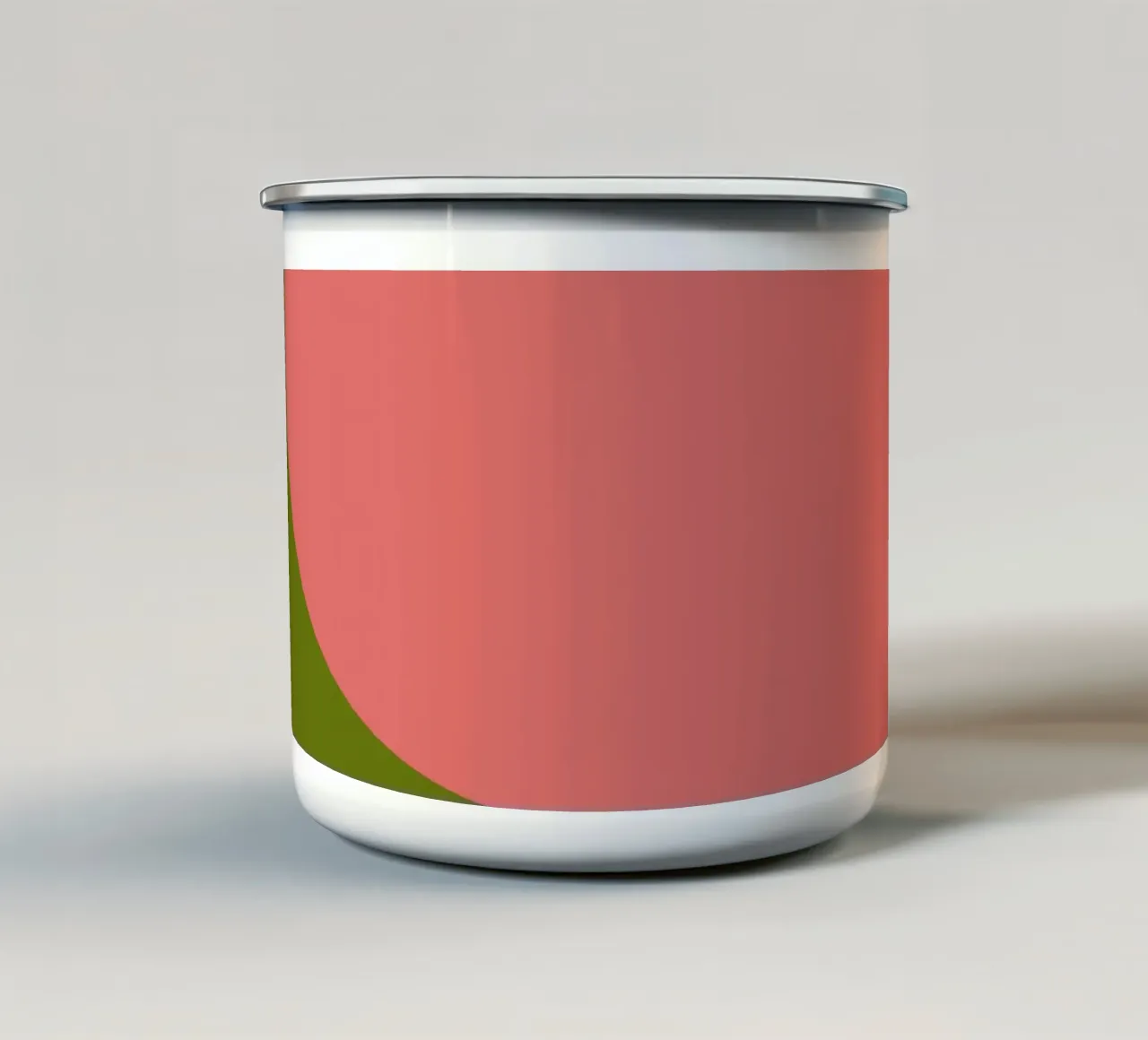 Pink Green Colorblocks tazza in smalto da TijanaArtStudio88