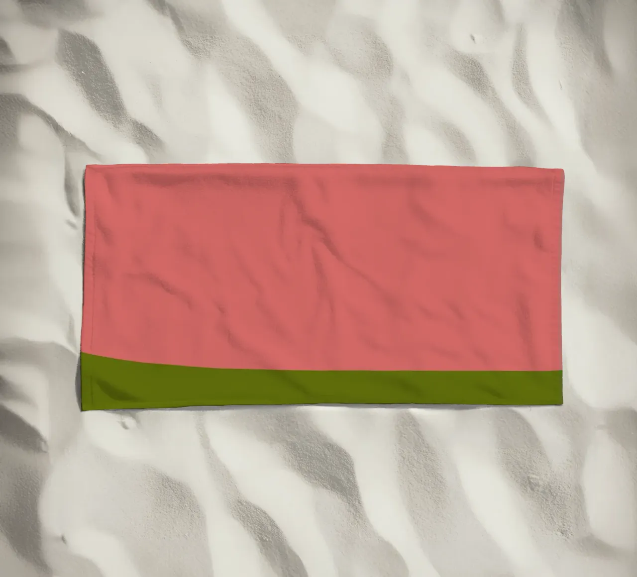 Pink Green Colorblocks telo mare da TijanaArtStudio88