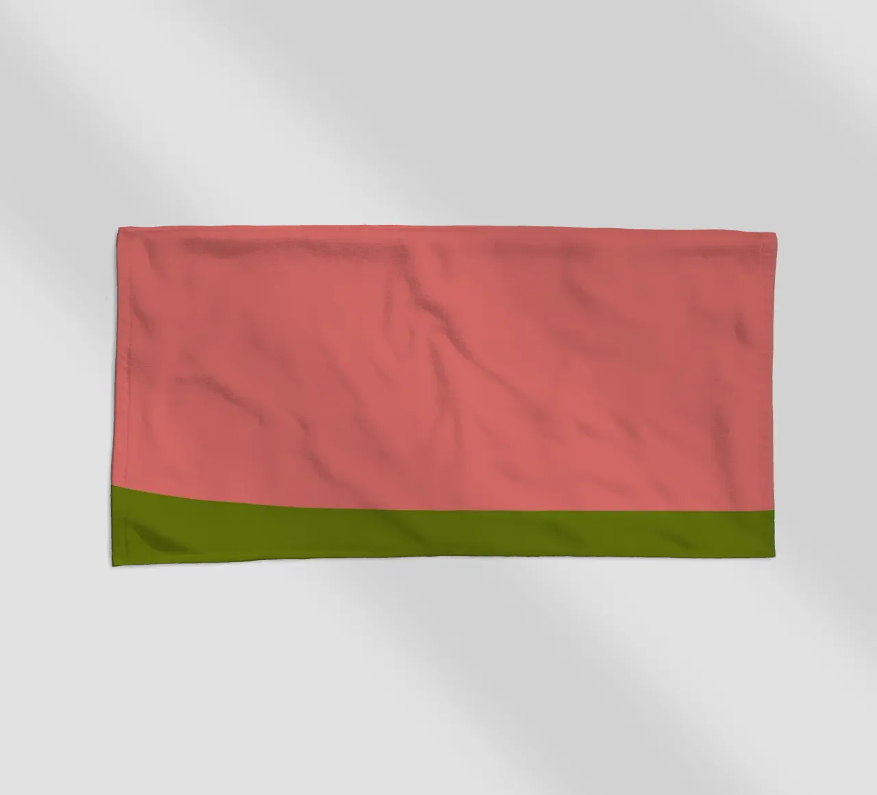 Pink Green Colorblocks telo mare da TijanaArtStudio88