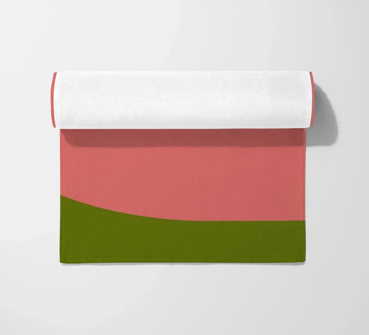 Pink Green Colorblocks telo mare da TijanaArtStudio88