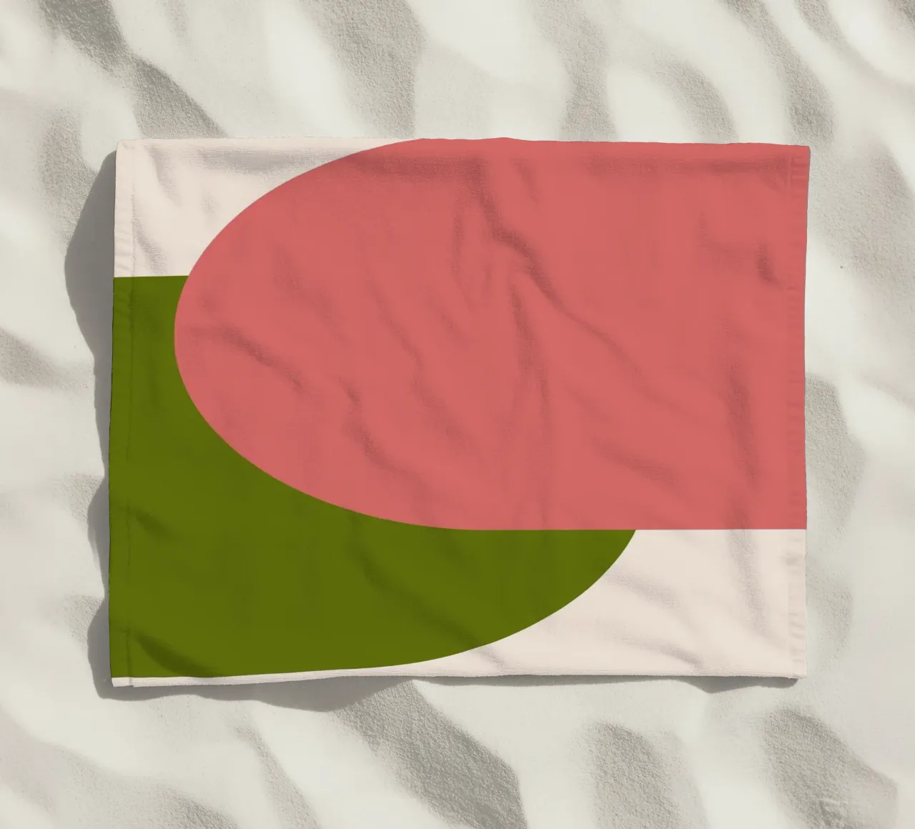 Pink Green Colorblocks telo mare da TijanaArtStudio88