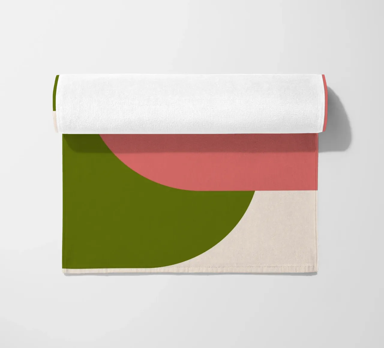 Pink Green Colorblocks telo mare da TijanaArtStudio88