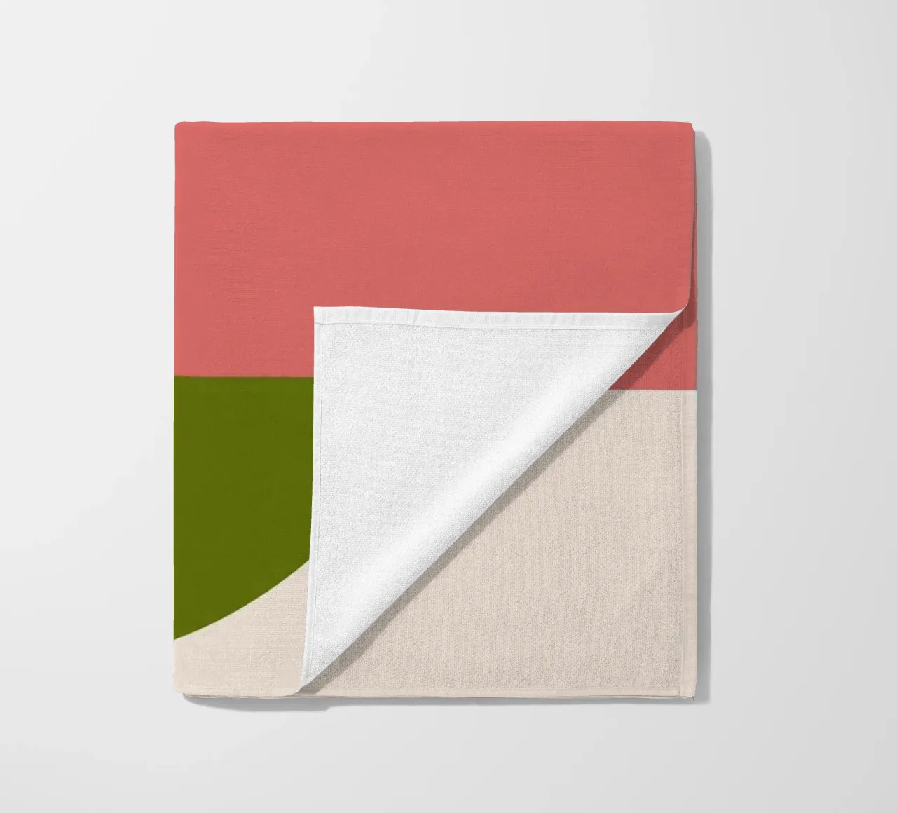 Pink Green Colorblocks telo mare da TijanaArtStudio88