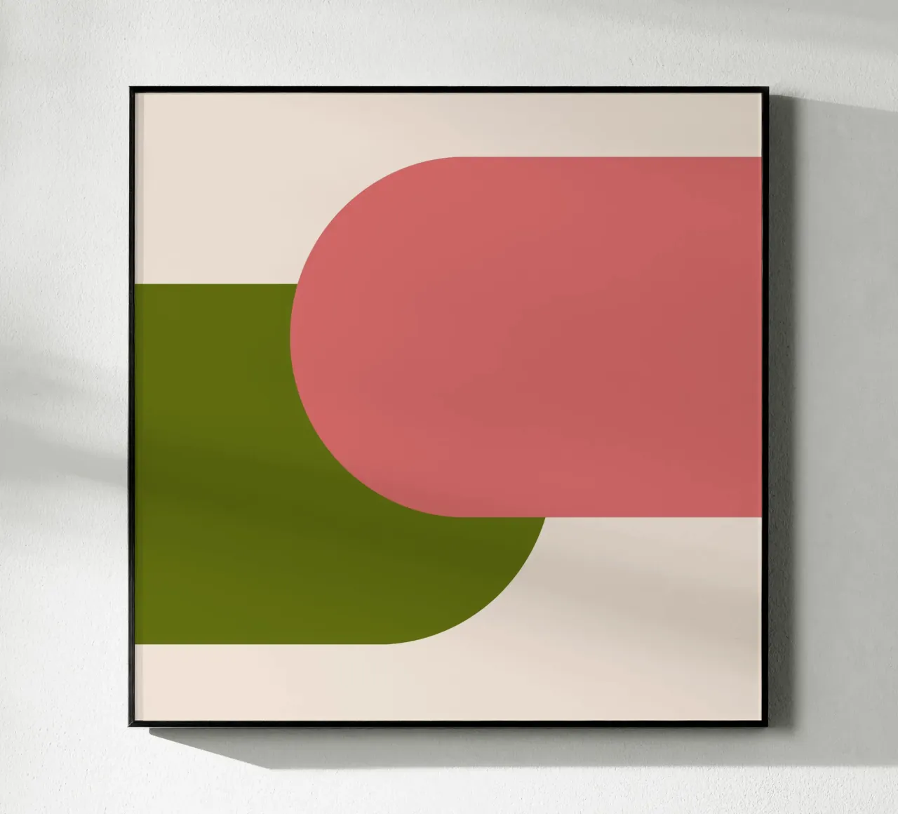 Pink Green Colorblocks plexiglass da TijanaArtStudio88