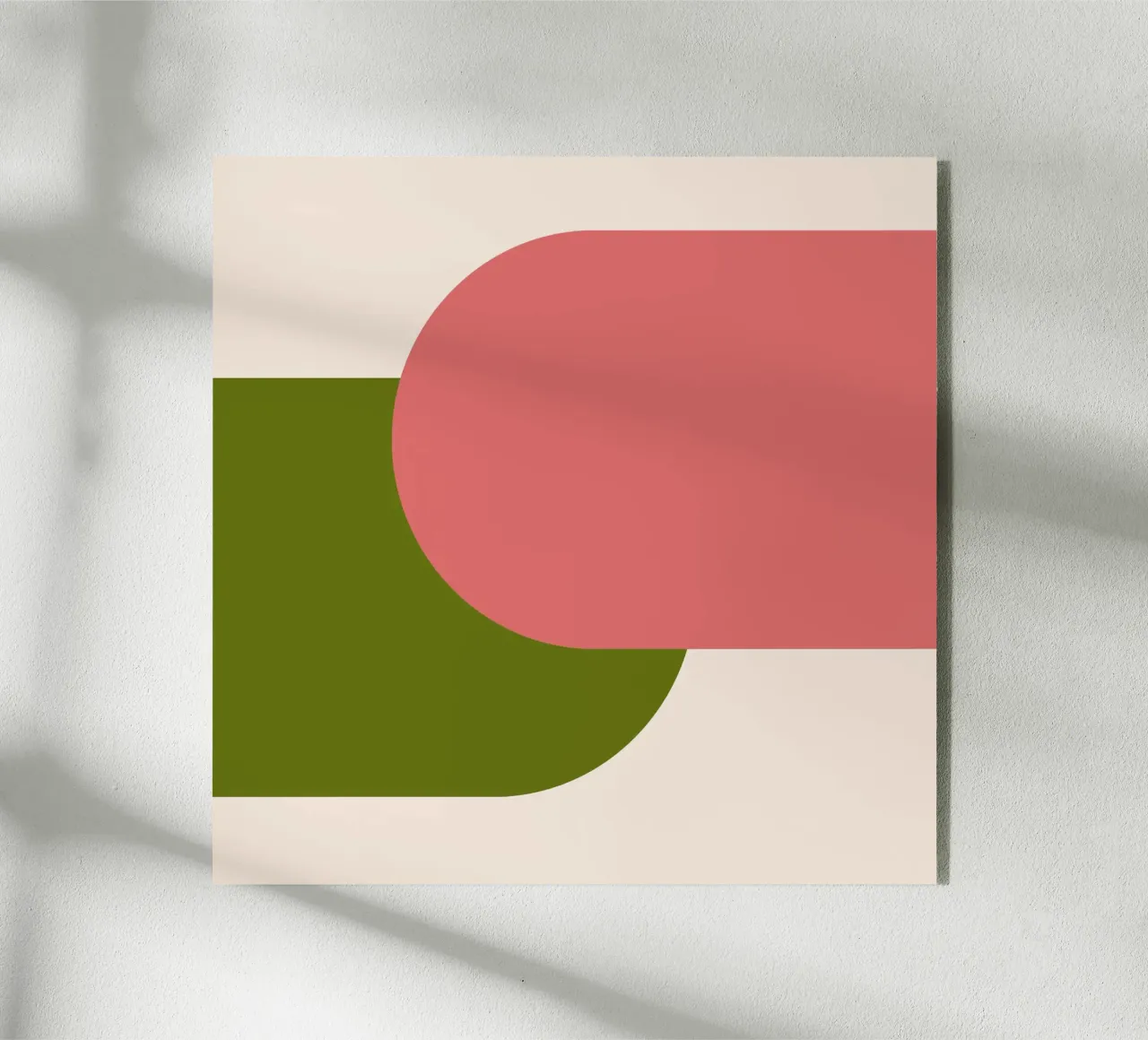 Pink Green Colorblocks plexiglass da TijanaArtStudio88
