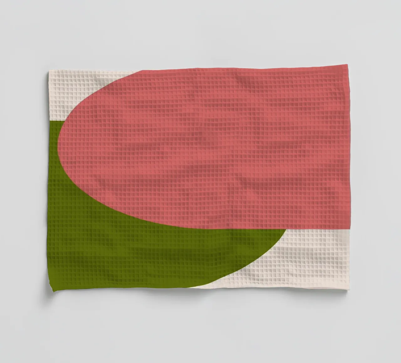 Pink Green Colorblocks canovaccio da cucina da TijanaArtStudio88