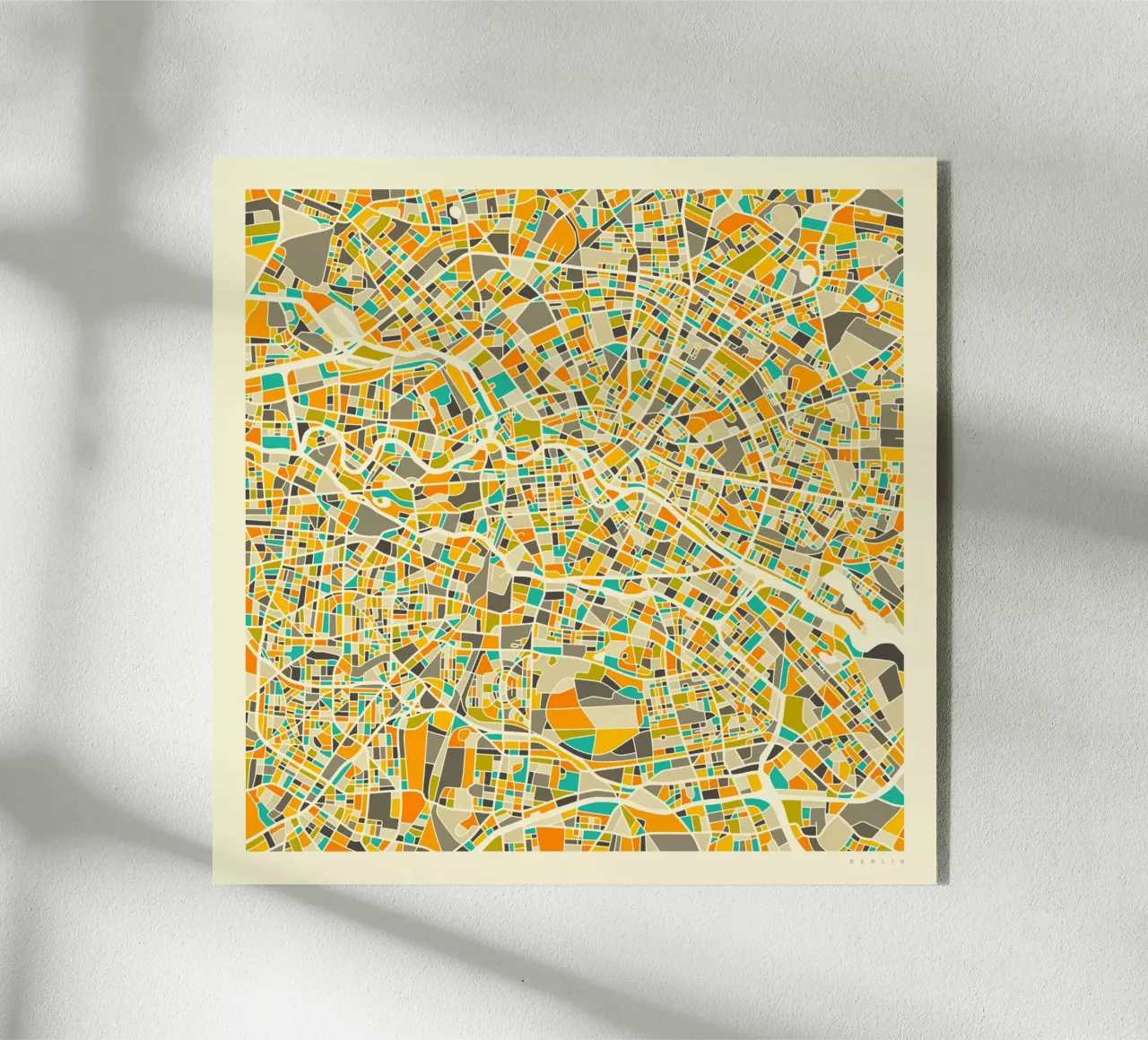 Berlin Map plexiglass da Jazzberry Blue