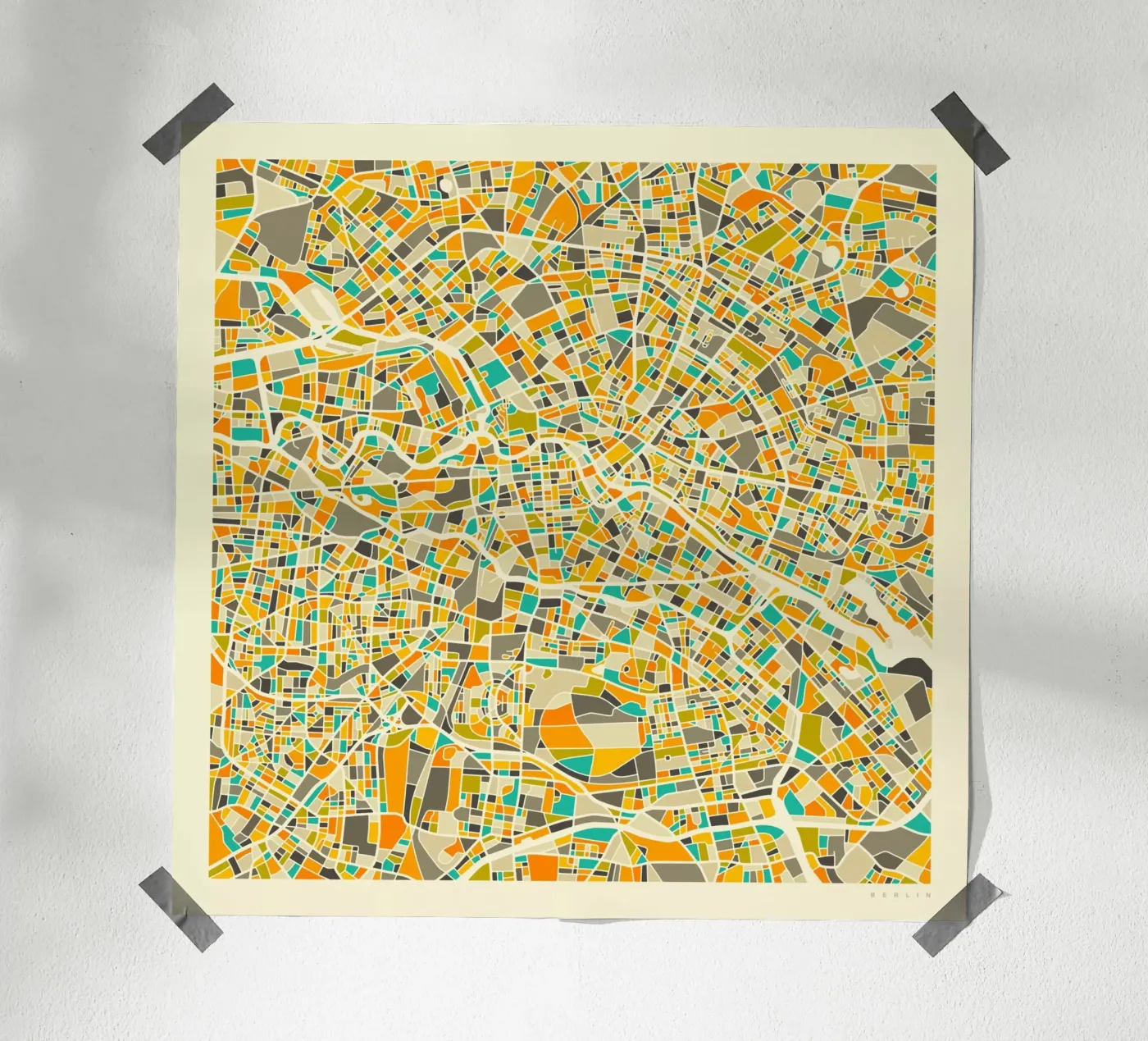 Berlin Map poster by Jazzberry Blue