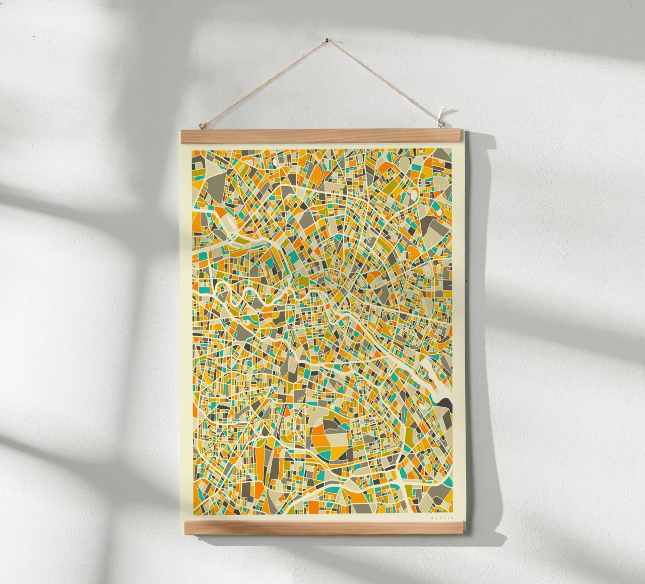 Berlin Map poster by Jazzberry Blue